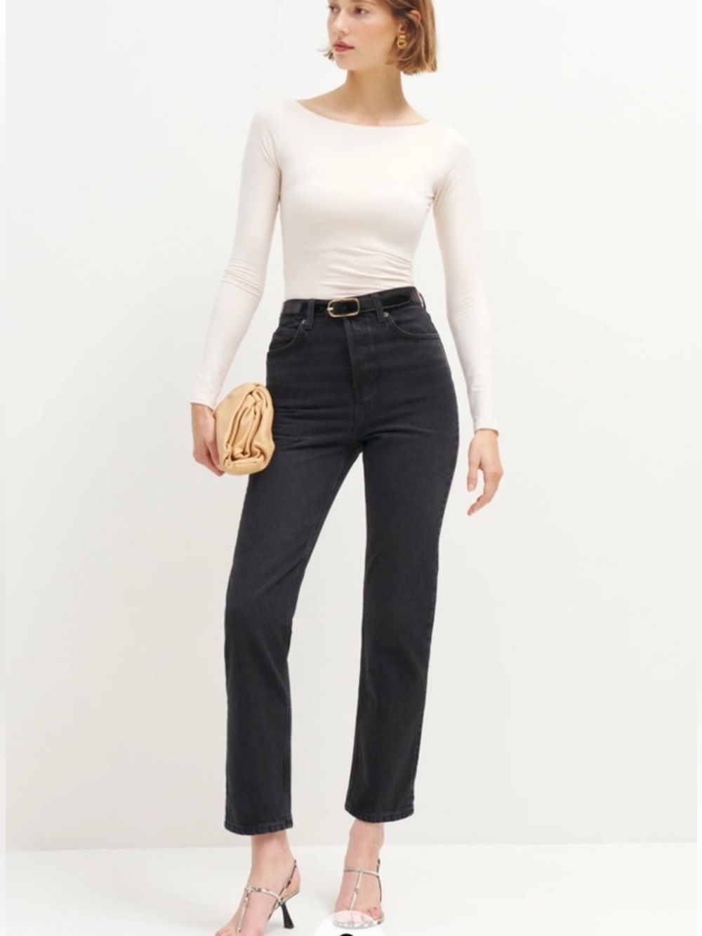 Reformation Cynthia High Rise Straight Jeans